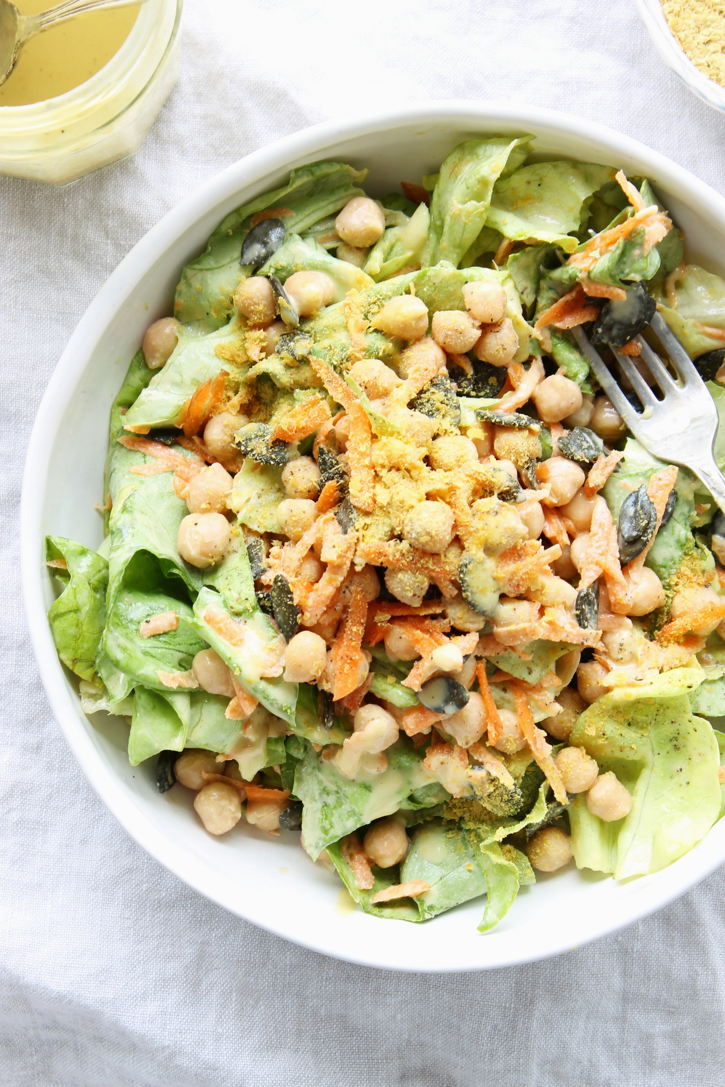 Supergreen salad with creamy cashew dressing | Beloved Kitchen