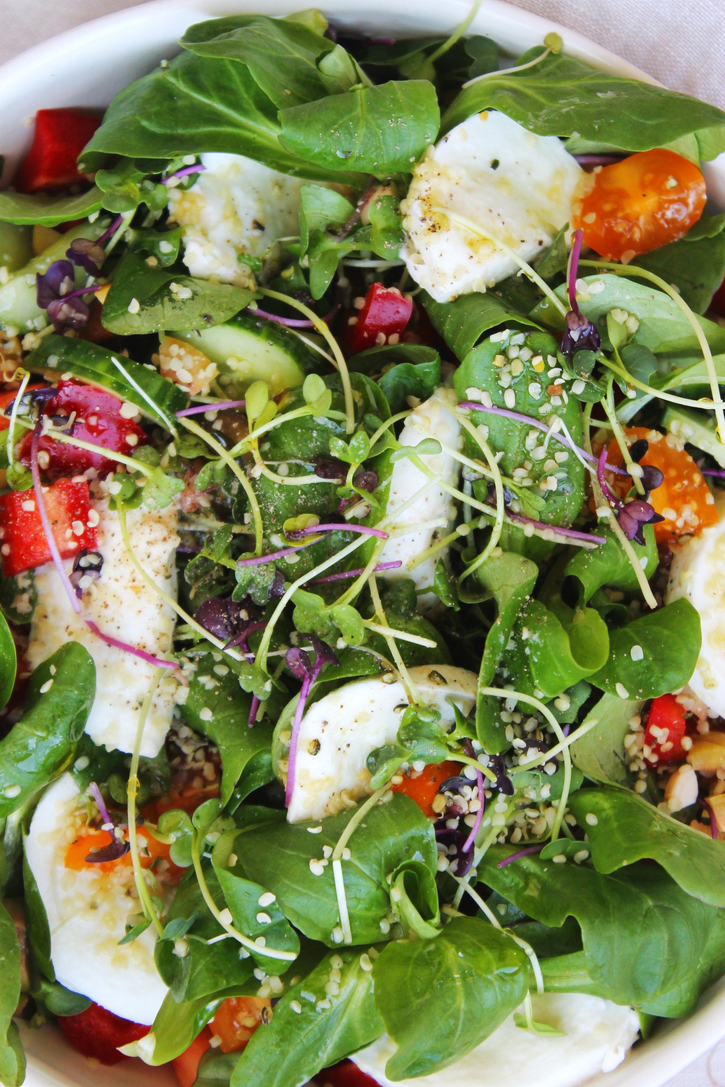 Garden mozzarella di bufala salad | Beloved Kitchen